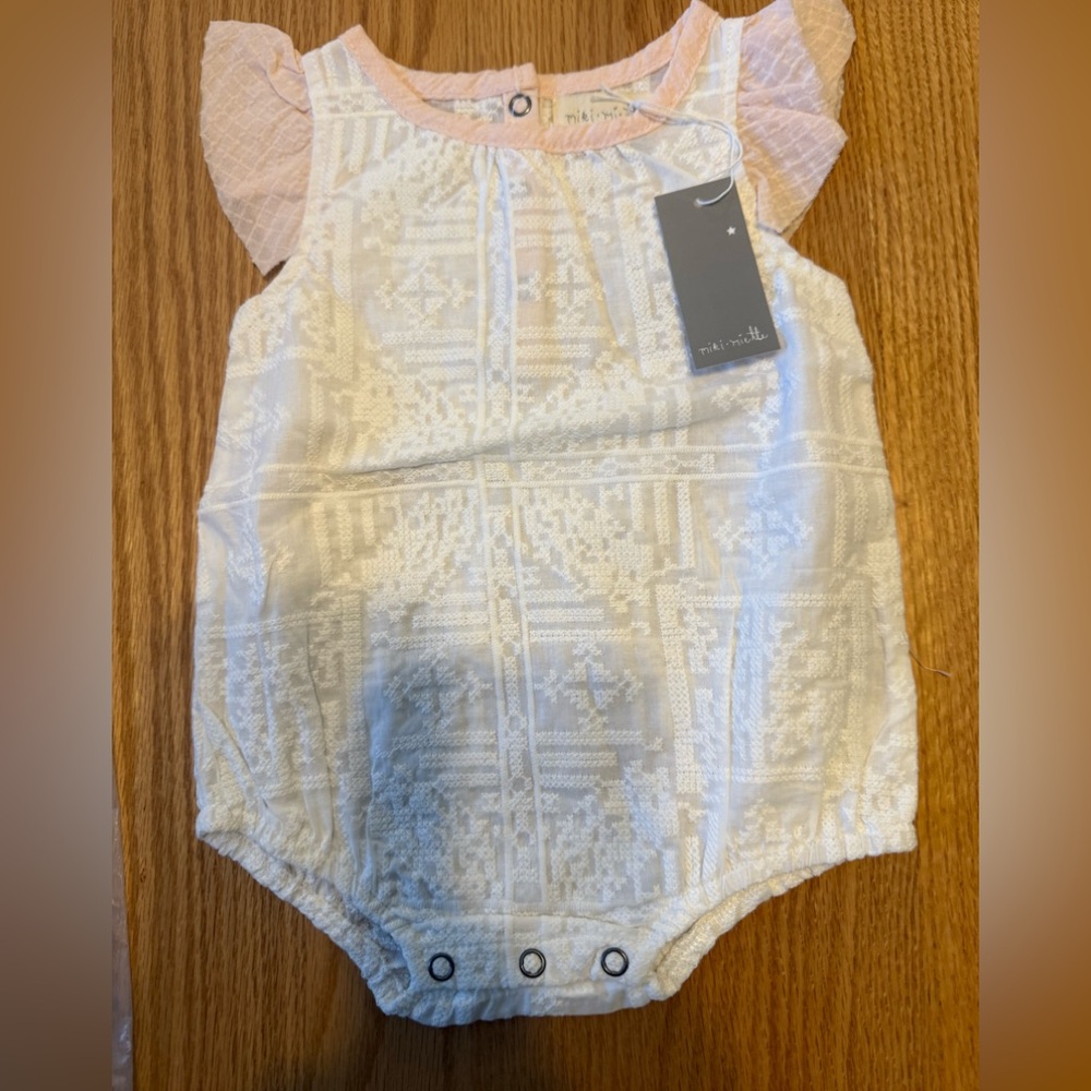 BRAND NEW!! Miki Miette brand size 6 month romper